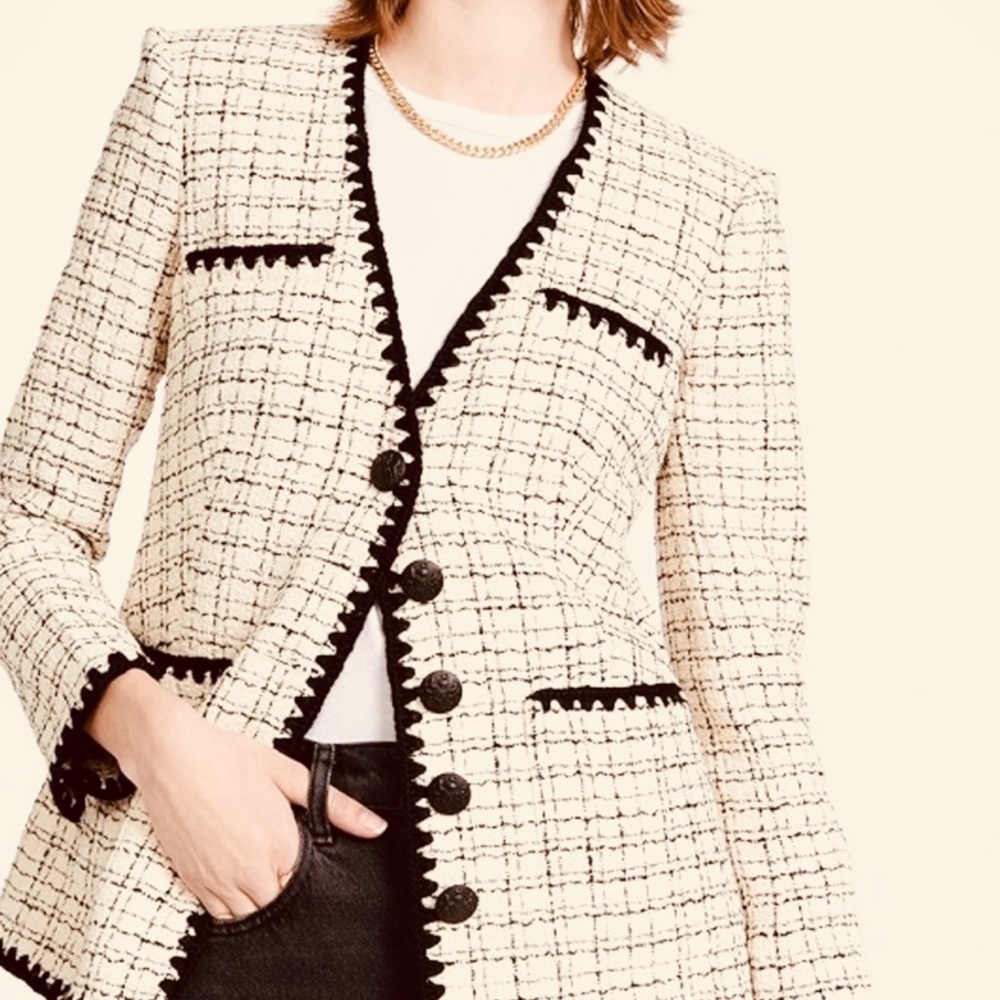 Veronica Beard Tweed Pattern Jacket - image 6